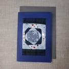 Individually Hand Crafted Textile Christmas Blank Card