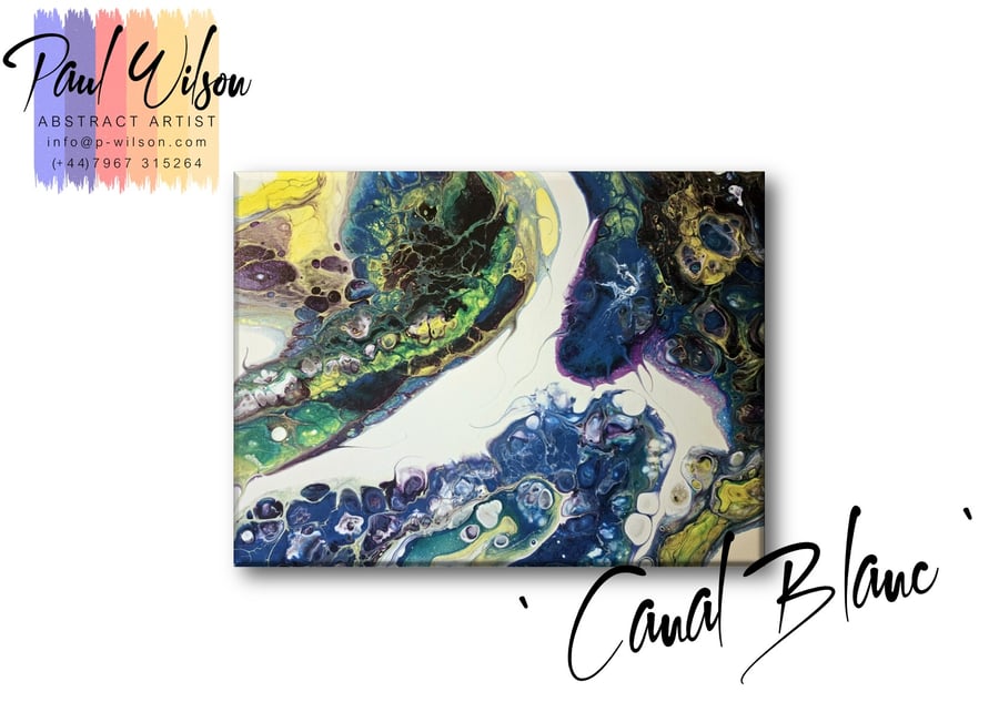 Handmade Acrylic Fluid Art - Original Abstract Painting