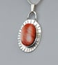 Sterling Silver Pendant with Spiny Coral - Image 2