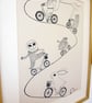Cycling Adventure A3 Screen print SALE - Image 2