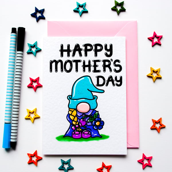 Gonk Mother's Day Card For Mum, Grandma, Stepmum, Godmother