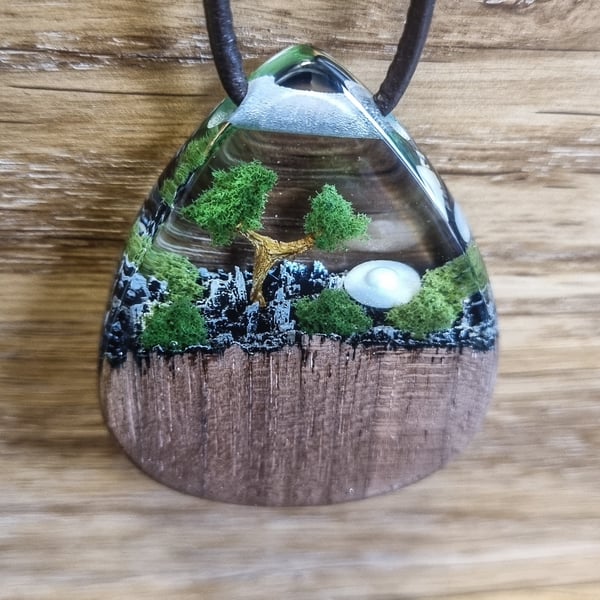 UFO Crash Diorama Pendant 