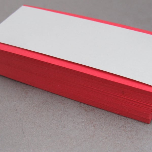 50 Small Red Cards, Hang Tags