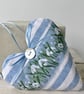 SNOWDROP HEART - with lavender - fabric heart decoration - blue - Image 2