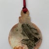 Ceramic Xmas Hanging Decoration Bauble