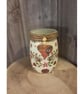 Emma Bridgewater Inspired Hand Painted and Decoupaged Love Birds Glass Storage J