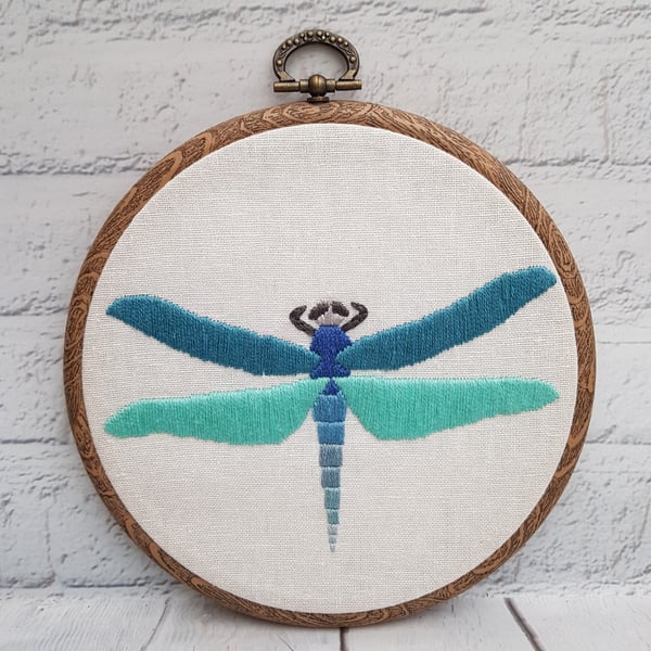 Dragonfly Embroidery Hoop, Entomology Gift, Nature Lover Gift