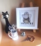 Wire Pot of Coffee in black white cream. Handmade Art. Perfect for Coffee Lovers - Image 3