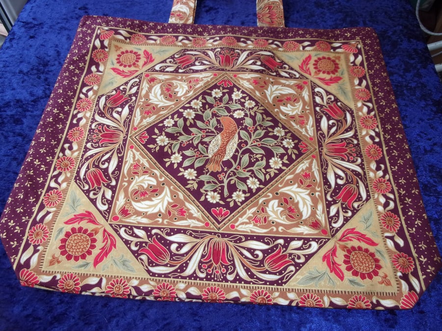 William Morris Design Fabric Bag