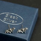 Sterling Silver Bat Ear Studs