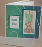 Green football teddy Father's Day card - Image 1