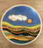DEEP PEACE STONEWARE CERAMIC PLATE - Image 1