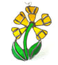 Cowslip Suncatcher Stained Glass Yellow Spring Flower 006 - Image 7