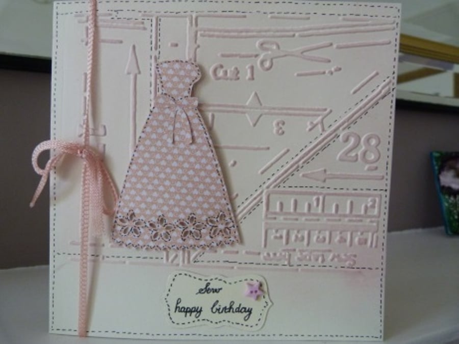 Sew Happy Birthday Card