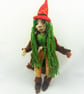 Woodland Folk Doll, Felted Wise Woman, Forest Woman Figurine - Image 2