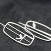 Edge of the woods portrait bird drop earrings