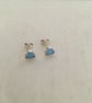 Dainty Heart Faux Opal Ear Studs - Image 2