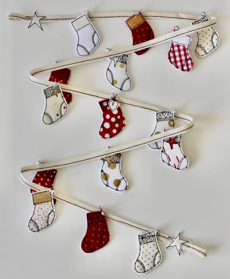 Christmas Stocking Garland Number 3