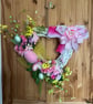 Heart Easter wicker wreath