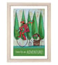 "Adventure" print white frame - Image 1