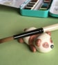 Brush, Pen, Pencil rest, holder. Panda Bear  - Image 2