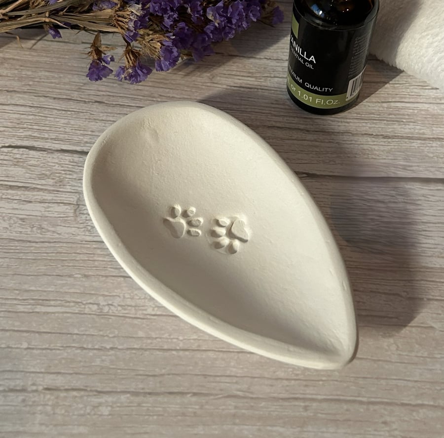 Paw Essential Oil Diffuser Clay Pebbles with Dish – Aroma Stones
