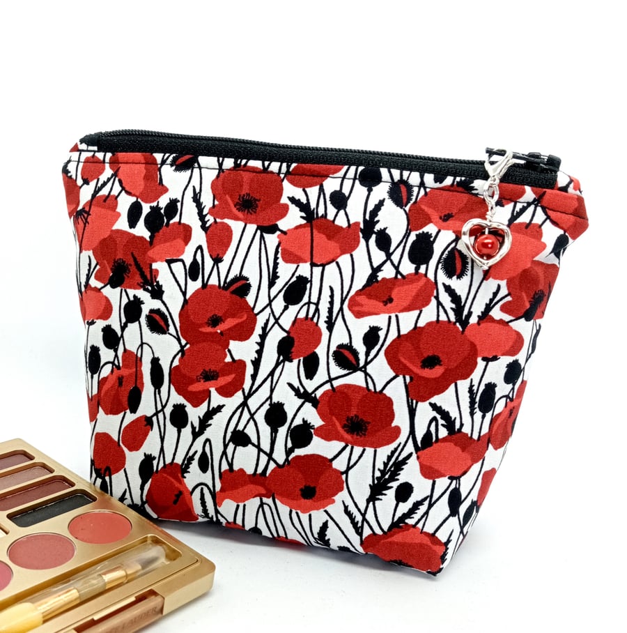Poppies make up bag NO POSTAGE 306LF