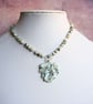 Sesame Jasper Leaf Pendant Necklace - Image 2