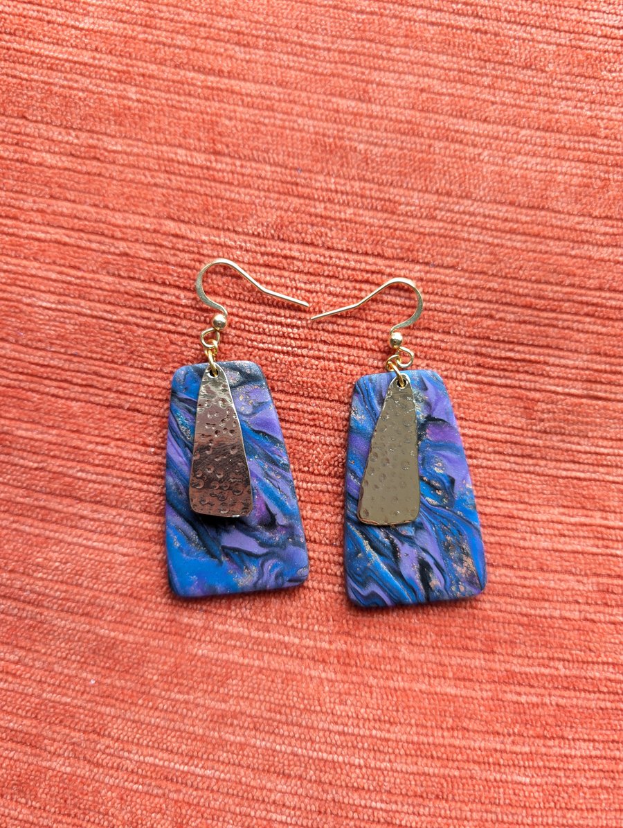 Yzma inspired large trapeze earrings