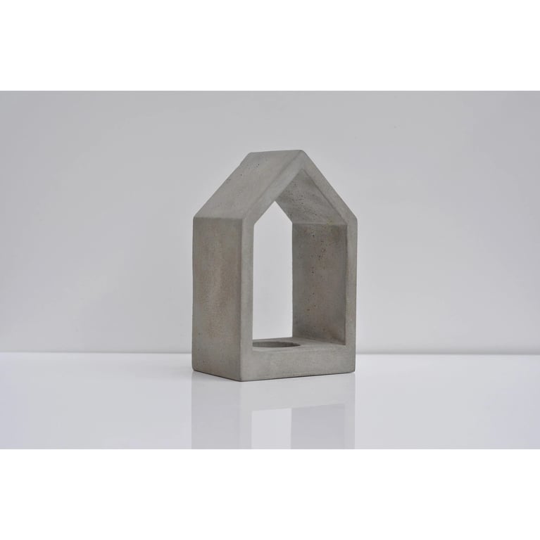 Handmade Concrete Tealight Holder: Minimalist House Design Decor