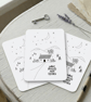 Collect Moments Not Things - Cottage Landscape Illustration Postcard & Art Card