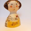 Figurative ceramic vase 
