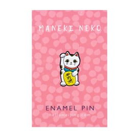 Maneki Neko (Lucky Cat), Enamel Pin