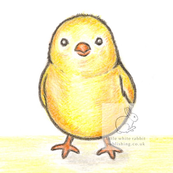 Chubby the Chick - Blank Card