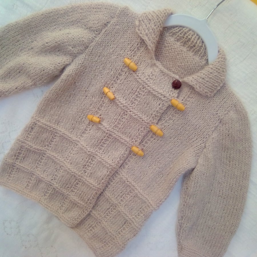 Baby Girl's Double Breasted Duffle Coat, Toddler's Duffle Coat, Custom Make