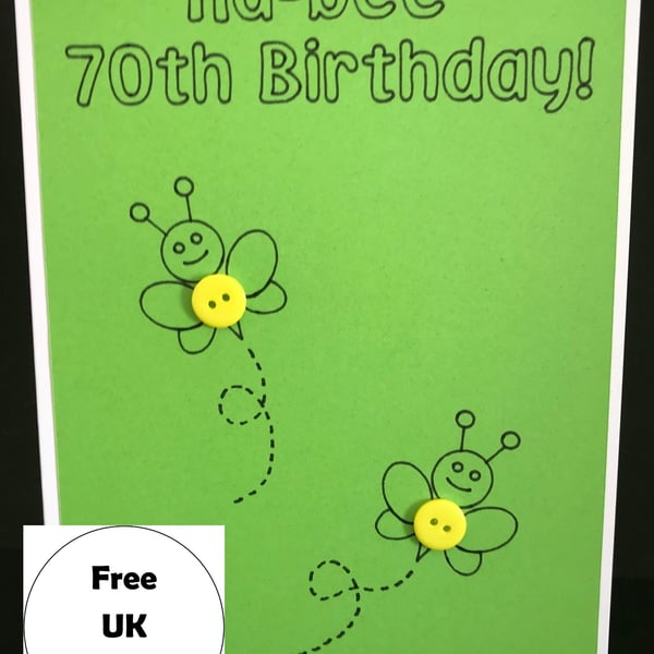 Ha-Bee Birthday - Personalised Card