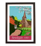 Newdigate Surrey travel poster print by Susie West