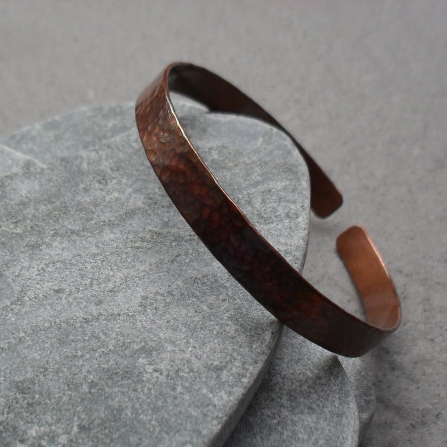  Oxidised Copper Bangle Bracelet Vintage Style   