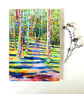 Impressionist Woodland Landscape Greeting Card from Original Oil Painting - Image 1