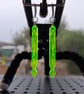 DropSaber Arrow Cyber Earrings Green Circuit Board Cyberpunk Rave Punk - Image 5