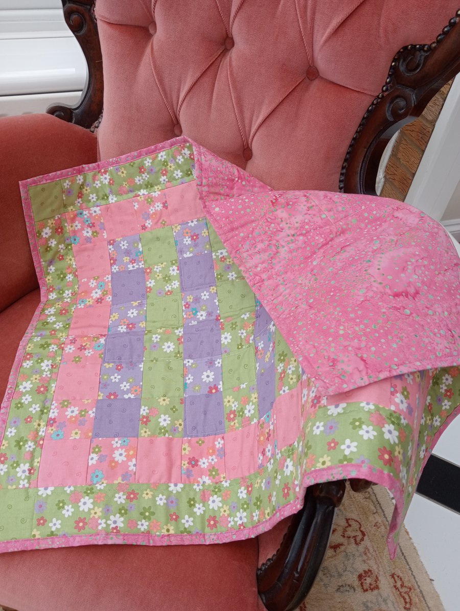 SALE Patchwork Baby Quilt Seconds Sunday 