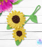 Sunflower bag charm. Sunflower keyring. Sunflower gift. Sunflowers. - Image 8