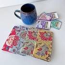 Dutch Heritage Fabric Tea Wallet, Handmade Teabag Holder (6 Packet)