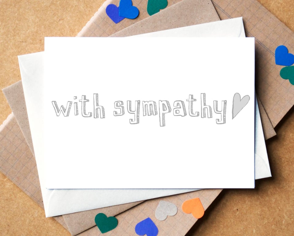 Simple "With Sympathy" Card