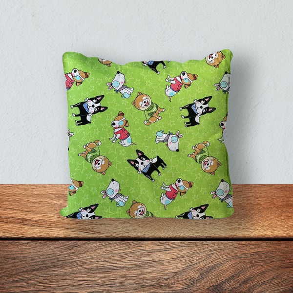 Children's Cushion, Nursery Mini Cushion, Handmade Cushion-Cute Doggies-SMC43