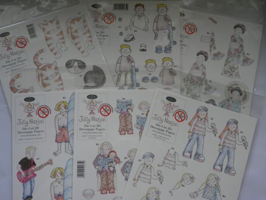 Jolly Nation Decoupage Sheets