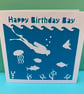Personalised Scuba Diving Birthday Card - Image 1