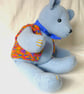 Stilton, a big, blue hug of a bear with a knitted waistcoat. Perfectly imperfect - Image 5