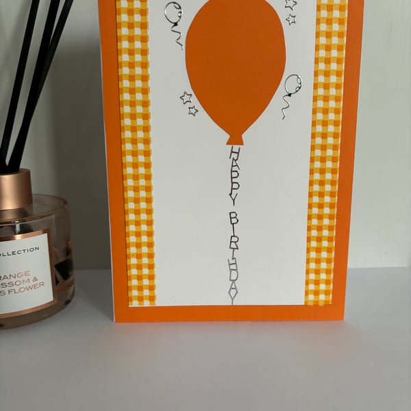 Orange Balloon Birthday