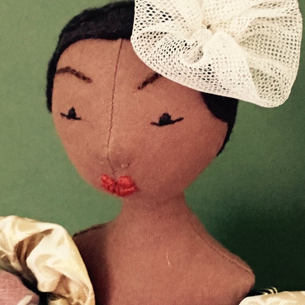 Josephine Baker cloth art doll 